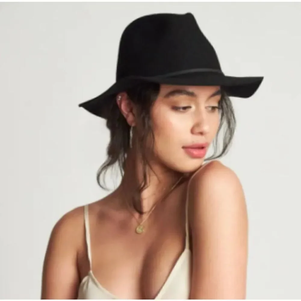 Brixton Wesley Fedora Hat Black size XS